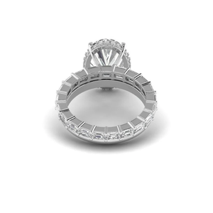 Bague de fiançailles classique pour femme en or 14 carats sertie de diamants naturels ovales de 5,57 carats, certifiée IGI, couleur G, clarté VS1 - Product Image 2