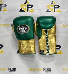 Guantes de Boxeo Oem No Boxing No Life con Cordones, Cuero Genuino, Secado Rápido, Dedos Completos, para Entrenamiento y Sparring, Hechos en México, Unisex - Product Image 1