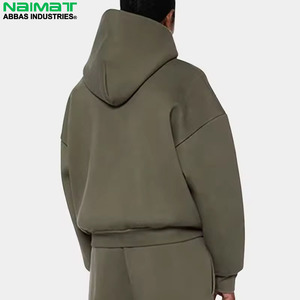 Sudadera con capucha y cremallera completa para hombre, tejido grueso, para invierno, para exteriores, con forro polar extra grueso. - Product Image 2