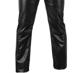 Pantalones de Cuero Personalizados para Hombre, Color Personalizado, Ligeros, Diseño Personalizable, Bolsillos Lisos, Corte Recto o Curvo, Hechos a Medida - Product Image 5