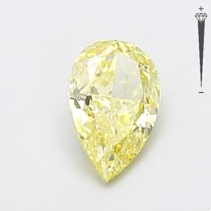 Diamante Cultivado en Laboratorio con Certificación IGI, Corte Pera Modificado de 1.07 CT, Color Amarillo Fantasía, Claridad VVS2, CVD LG 800633901 para Joyería ROYAL - Product Image 2