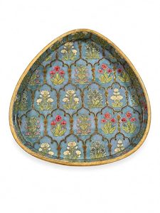 Plateau de service décoratif en bois d'acacia fait main, plateau de présentation alimentaire, plat à collation poli pour la décoration moderne de la maison, Art Déco - Product Image 1