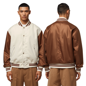 Chaqueta Varsity Premium de Lujo para Hombre, Ropa de Invierno Gruesa - Product Image 4