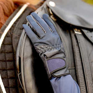 Classic Best Leather Horse Riding Gloves with <b>Velcro</b> Cuff Adjustable Fit Professional Equestrian Sports Gloves - Product Image 5