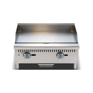 Plancha de Cocina Comercial de 24'' a Gas Natural/Propano, Plancha de Sobremesa, Parrilla Plana, Placa Calefactora de Gas, Acero Inoxidable - Product Image 3