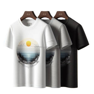 10O % coton haute qualité tricoté T-Shirts col rond manches courtes conception personnalisée numérique gaufrage imprime garçons enfants o-cou t-shirts - Product Image 5