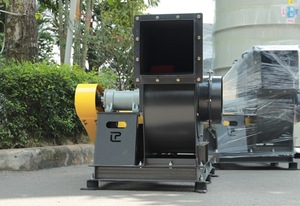Ventilateur centrifuge à entraînement par courroie pour l'extraction de poussières industrielles CPL-3-4I, protection du moteur, contrôle de vitesse flexible - Product Image 5