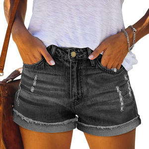 Shorts de Mezclilla Azul Claro para Mujer, Verano, Sexy, Estilo Urbano, Nuevo Diseño Moderno, Transpirable, Casual, Servicio OEM al por Mayor, Alta Calidad - Product Image 4