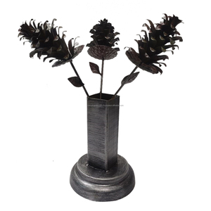 SUPPORT DE PILIER DÉCORATIF FLEUR DE LOTUS DORÉ POUR LA MAISON DÉCORATIVE DE JARDIN - Product Image 6