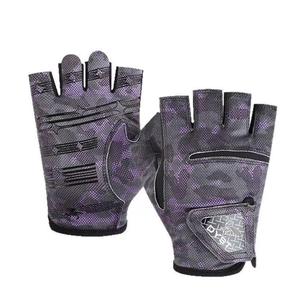 Guantes de Pesca de Cuero Personalizados al por Mayor, sin Dedos, Protección Solar, Cierre de Gancho y Bucle, Impresión Reflectante, Unisex - Product Image 5