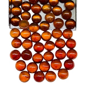 Pierre précieuse naturelle Hessonite Grenat, taille ronde, 7 mm, grenat orange, pierres précieuses en vrac, lot, prix de gros, en vrac, pour la fabrication de bijoux - Product Image 2
