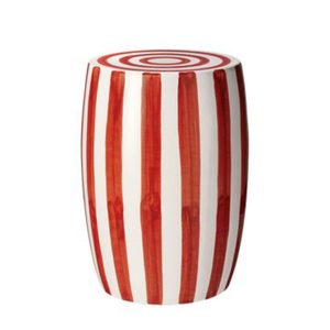 Tabouret en résine fait main de haute qualité, motif géométrique noir et blanc moderne, incrustation d'os, forme sablier, table d'appoint à vendre - Product Image 4