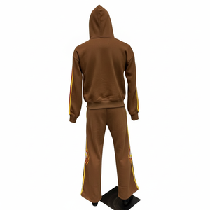 Chándal Unisex Transpirable con Estampado Personalizado del Fabricante OEM, Lavado Ácido con Efecto Desgastado por el Sol, para Hombre, 100% Algodón Felpa, 450 g/m² - Product Image 4