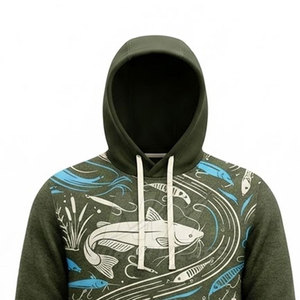 Sudaderas con Capucha para Pesca y Camping, Manga Larga, Ropa Deportiva para Senderismo, Navegación, Viajes y Actividades Acuáticas Recreativas - Product Image 6