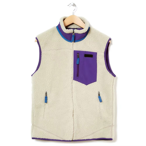 เสื้อกั๊กผู้ชายสไตล์สตรีทแบบสั่งตัด ผ้าขนแกะหนานุ่ม มีกระเป๋า - Product Image 6