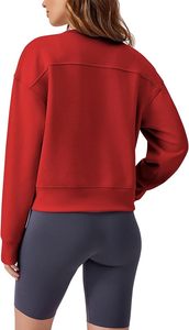 Trendy Women's Fashion Oversized Long Sleeve Crop Top Sweatshirts Manufacturer Stylish and Comfortable Design Low Price - Product Image 4