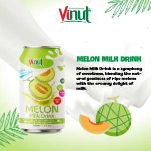 เครื่องดื่มนมเมล่อน330มล. ผลิตฉลากตามสั่งผู้ผลิต OEM ขายส่งราคา ISO ฮาลาลโคเชอร์ - Product Image 6