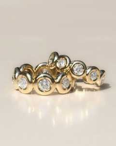 Anillos de Oro Sólido de 14K y 18K con Diamantes Cultivados en Laboratorio, Engaste Completo, Apilables, de Eternidad, para Compromiso, Aniversario y Boda, Venta al por Mayor - Product Image 6