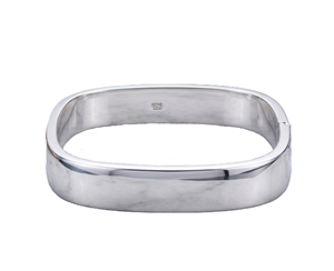 Memoria Jewels Trendy Elegant Square Shape 925 <b>Solid</b> Sterling <b>Silver</b> Cuff <b>Bracelet</b> Women's Fine Jewelry Birthday Party Gifts - Product Image 6