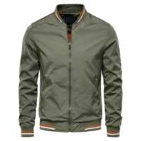 Blouson Bomber Décontracté en Satin Respirant à Col Montant et Logo Personnalisé de Haute Qualité pour Homme