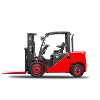 Chariot élévateur contrepoids diesel de 3 tonnes et 3,5 tonnes avec mât triplex pour le chargement de conteneurs et la manutention des matériaux