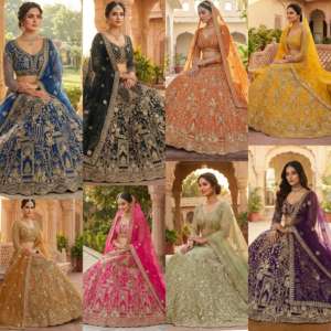 Elegante Lehenga Choli de Red Suave de Calidad Premium con Lentejuelas, Estilo Indio-Pakistaní, con Patta de Lona, Largo hasta el Suelo, para Bodas de Verano - Product Image 6