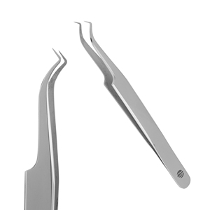 Pince à épiler pour cils Stahlmann Pro, professionnelle, de haute qualité, avec logo personnalisé, en acier inoxydable, lisse, dentelée, fine, durable, prise en main parfaite - Product Image 4
