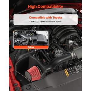 Sistema de Admisión de Aire Frío de 3.3 Pulgadas para Toyota Tacoma 3.5L V6 Gasolina 2016-2023, Alto Rendimiento, Ajuste, Protector de Calor, Filtro de Alto Flujo - Product Image 2