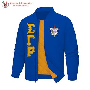 เสื้อแจ็คเก็ตกันลมฤดูหนาวแบบใหม่สำหรับผู้ชายไซส์ใหญ่ ยี่ห้อ Sorority Greek ขายส่ง แบบเรียบ ผ้าซาติน - Product Image 4