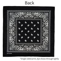 Bandana en coton à imprimé cachemire, carré 22x22 pouces, doux et respirant, vente en gros, logo personnalisé, OEM ODM, fabricant et fournisseur en gros
