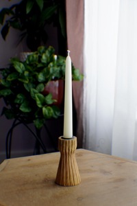 Porte-bougie en bois fait main pour la maison, le salon, la table, fabrication indienne, couleur et taille personnalisées, vente de Noël et de mariage - Product Image 3