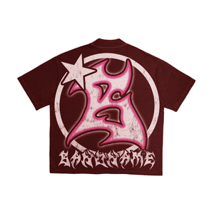 Camiseta Oversize de Manga Corta con Hombros Caídos y Efecto Desgastado, 320g, de Algodón 100%, Unisex, Estilo Urbano Holgado Hip Hop - Product Image 4