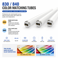Tubo TL83 T8 Tubo TL84 36W 830 840 Fuentes de Luz Profesionales para Combinación de Colores en Impresión, Textil y Pintura