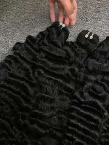 Extensiones de cabello humano de muestra gratis, paquetes de cabello ondulado natural de color negro con envío rápido al por mayor - Product Image 3