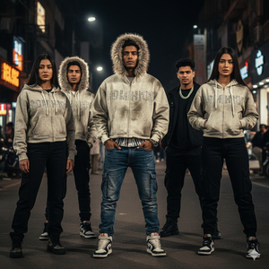 Sudadera con capucha Rexfit Sports Premium estampada con cremallera completa para hombre, mezcla de algodón transpirable, diseño personalizado, ropa informal de última moda. - Product Image 4