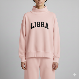 Sudadera de Cuello Alto para Mujer, Tejido de Felpa, Ecológica, Transpirable, Mezcla de Poliéster/Algodón, Informal, para Invierno/Otoño, Servicio OEM/ODM - Product Image 3