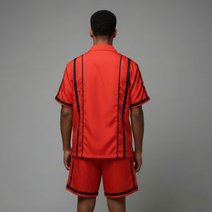 Conjunto de Camiseta y Pantalones Cortos para Hombre con Logotipo Personalizado, Estilo Casual de Verano, Dos Piezas, 100% Algodón, Secado Rápido, Gran Venta - Product Image 6