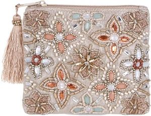 กระเป๋าใส่เหรียญลูกปัดลายวินเทจประณีตทำมือ งานฝีมือประณีตจากเม็ดลูกปัดพกพาสะดวก Craftera Exports - Product Image 3