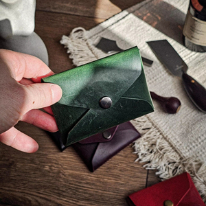 High Quality Stitchless Leather <b>Wallet</b> Minimalist Card Case Genuine Leather Slim No Stitch <b>RFID</b> <b>Blocking</b> Purse SLW-0018 - Product Image 1