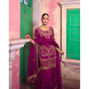 Women's Beautiful <b>Top</b>-Bottom and Fancy Dupatta Set for <b>Parties</b> - Product Image 1