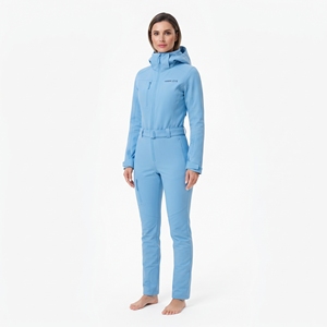 Mono de esquí impermeable y cortavientos para mujer, con capucha, de nailon, para invierno, para snowboard, ropa deportiva - Product Image 3