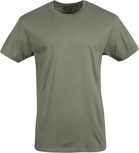 Camiseta de Algodón para Hombre, Cuello Redondo Clásico, Tela Premium, Manga Corta, Cómoda, Informal, Ropa Urbana, Marca Personalizada, Venta al Por Mayor de Fábrica - Product Image 2