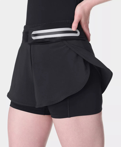 Shorts Deportivos Personalizados para Mujer, Tallas Grandes, Elásticos, Transpirables, Ecológicos, 100% Algodón, Ajustados, para Correr, Gimnasio, Verano - Product Image 3
