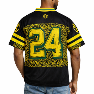 Camiseta de Fútbol Americano Unisex de Malla Oversize para Hombre, Diseño Personalizado con Número y Patrón por Sublimación, Top Deportivo, Fabricante Mayorista - Product Image 5