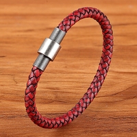 MenneM Bracelet personnalisé pour homme en cuir véritable, fin, minimaliste, style Jubilé, géométrique, tendance, bijou de poignet, cadeau