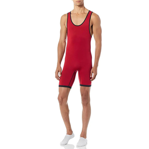 New Manufacturer New Design Knitted Cotton Spandex Breathable Comfortable Sleeveless <b>Tank</b> <b>Top</b> for Men Fitness Training Wear Red - Product Image 1