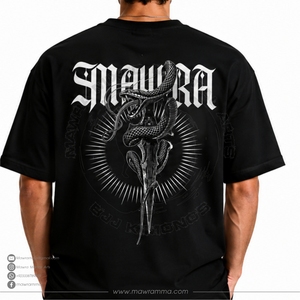 Mawra Men's Black Graphic T-<b>Shirt</b> Short Sleeve Cotton Casual Streetwear <b>Tee</b> With Pattern Print Front Logo Regular Fit - Product Image 2