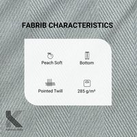 Pantalon chino extensible pour homme en coton et élasthanne, coupe décontractée élégante, 285 GSM, poids moyen, finition douce effet pêche