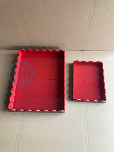 Plateau en laque vietnamienne de qualité supérieure, design moderne et luxueux, parfait pour servir, présenter des plats, décorer et embellir des espaces élégants. - Product Image 3