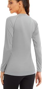 Custom <b>Women</b> <b>Long</b> Sleeve Yoga <b>Tops</b> Skinny Fit Spandex/Nylon Factory Wholesale Sportswear Fitness Gym Workout Running Training - Product Image 2